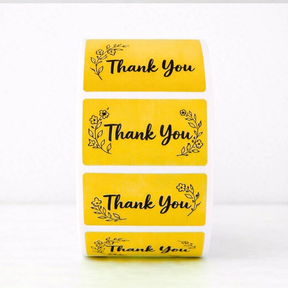 Thank You Labels – 100 Pack Small Business Packaging Stickers for resellers NEW